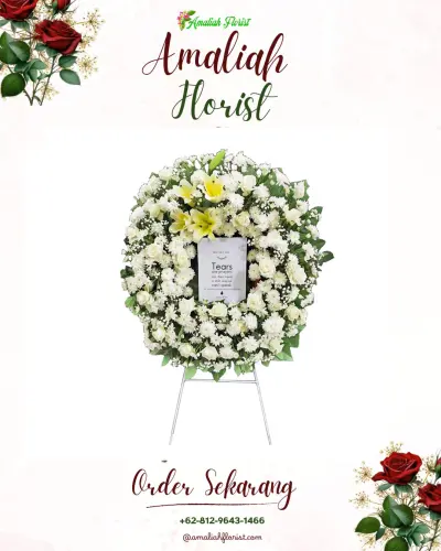 Krans Bunga Duka Cita di Ranuwurung